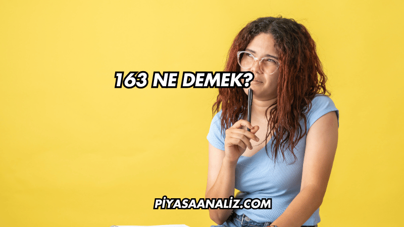 163 Ne Demek?