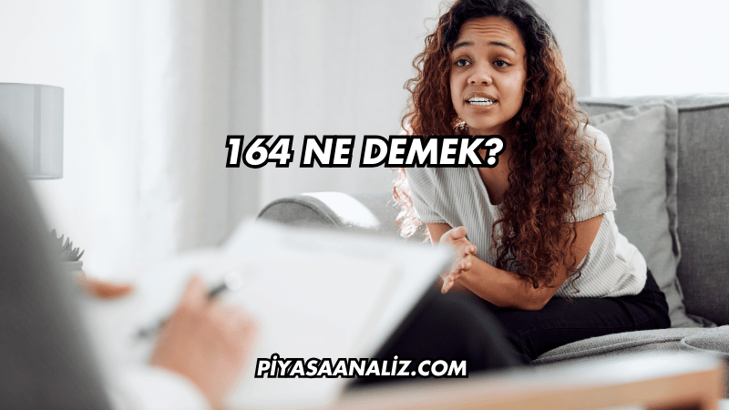 164 Ne Demek?