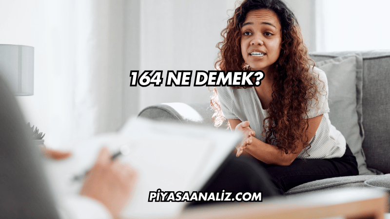 164 Ne Demek?