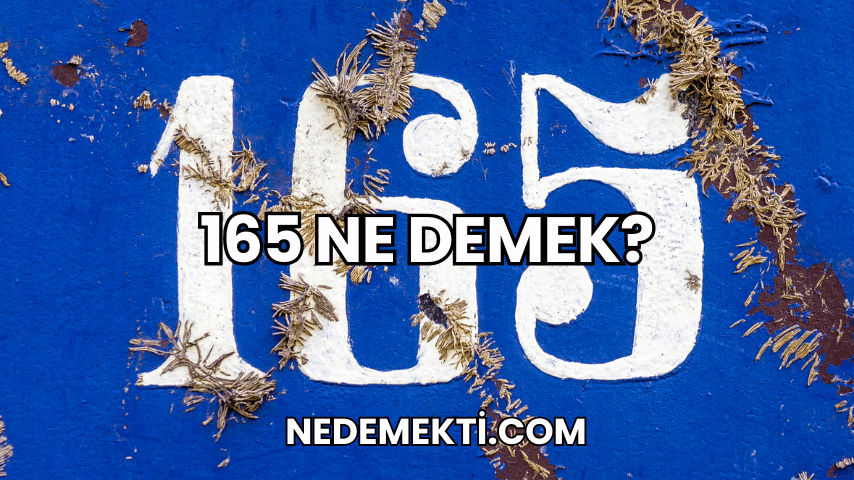 165 Ne Demek?