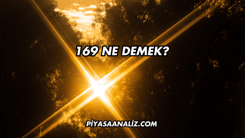 169 Ne Demek?