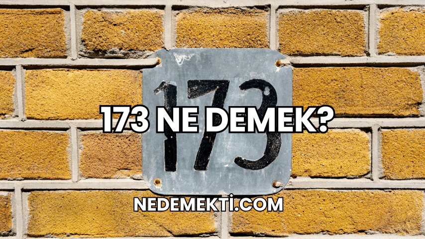 173 Ne Demek?