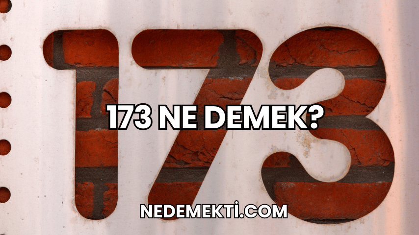 173 Ne Demek?