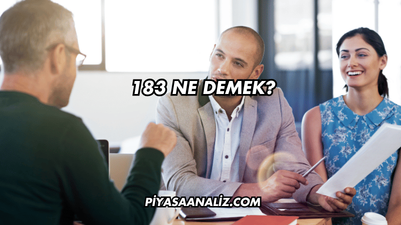 183 Ne Demek?