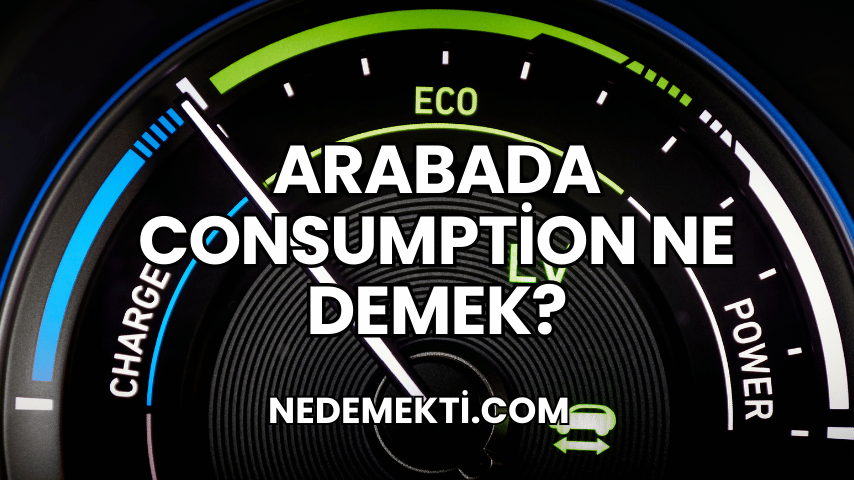 Arabada Consumption Ne Demek?