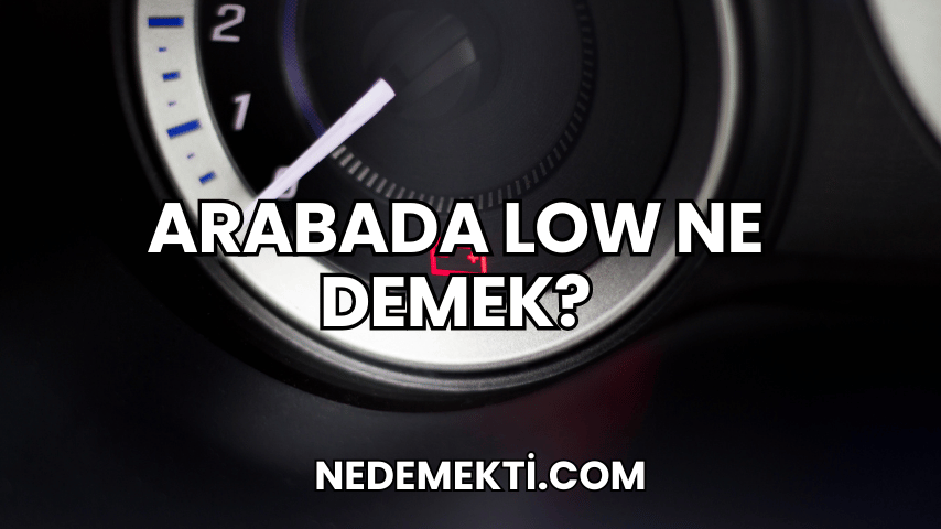 Arabada Low Ne Demek?