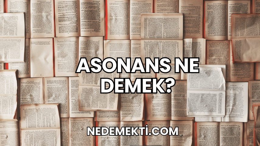 Asonans Ne Demek?