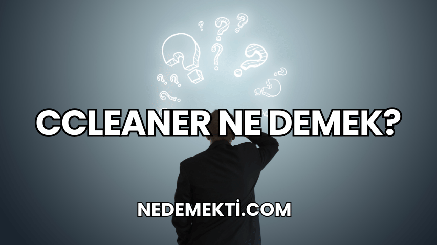 CCleaner Ne Demek?