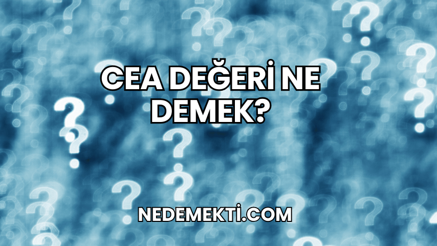 CEA Değeri Ne Demek?