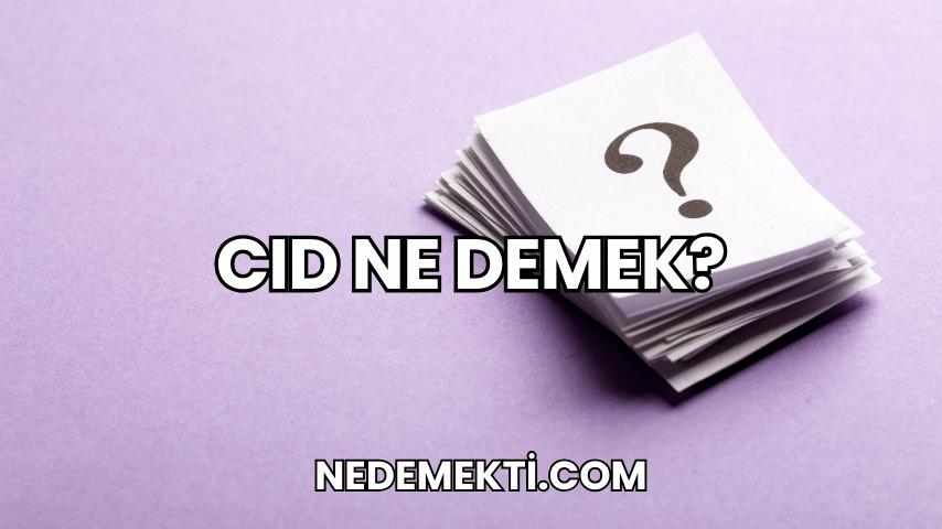 CID Ne Demek?