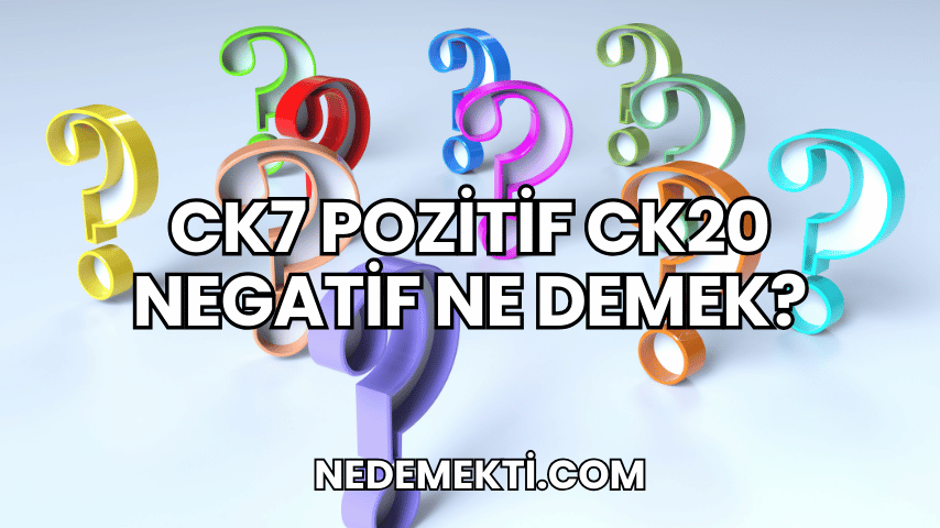 CK7 Pozitif CK20 Negatif Ne Demek?