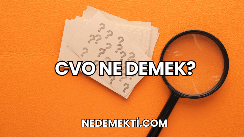 CVO Ne Demek?