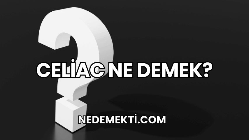 Celiac Ne Demek?