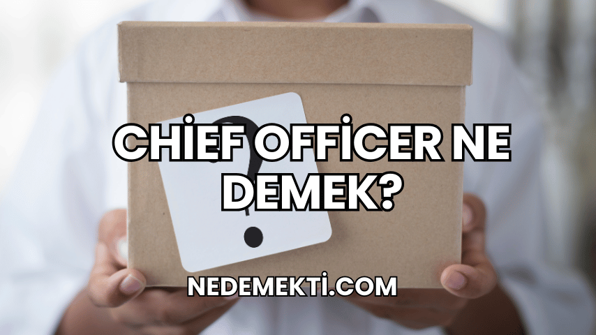 Chief Officer Ne Demek?