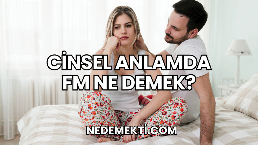 Cinsel Anlamda FM Ne Demek?