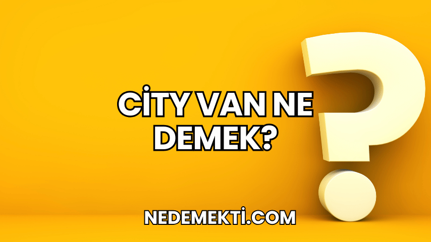 City Van Ne Demek?