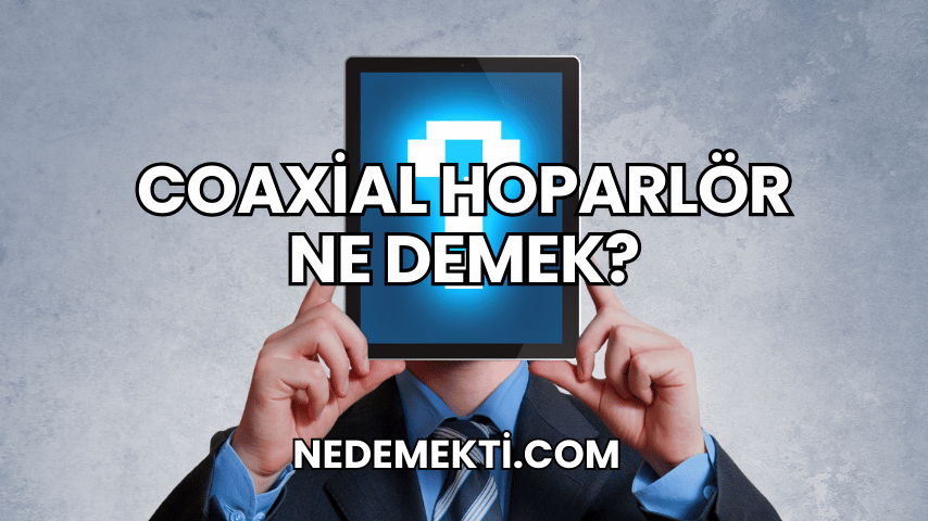 Coaxial Hoparlör Ne Demek?