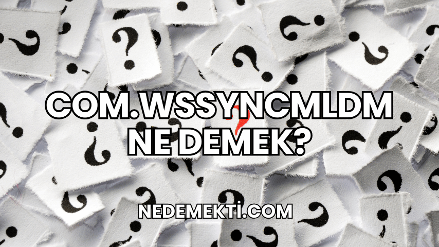 Com.wssyncmldm Ne Demek?