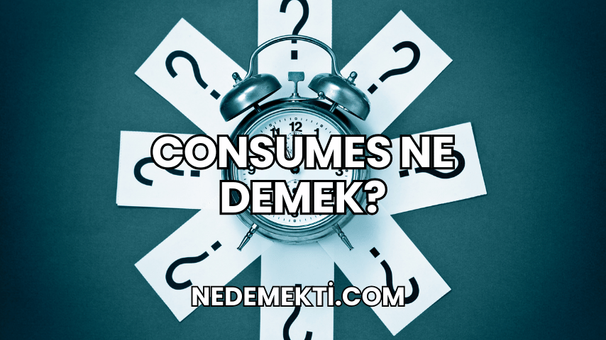 Consumes Ne Demek?