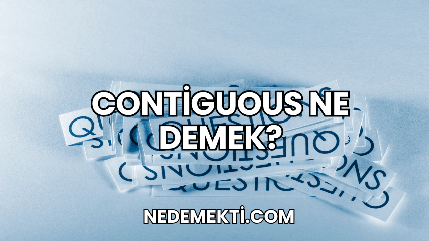 Contiguous Ne Demek?