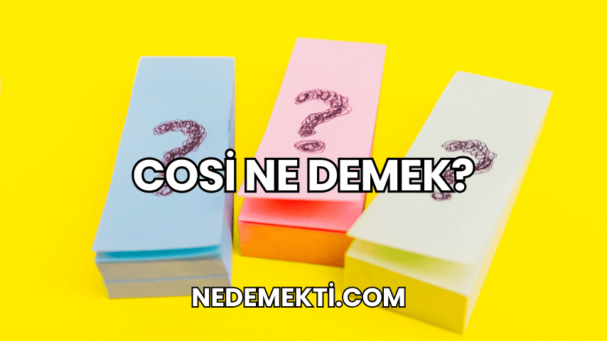 Cosi Ne Demek?