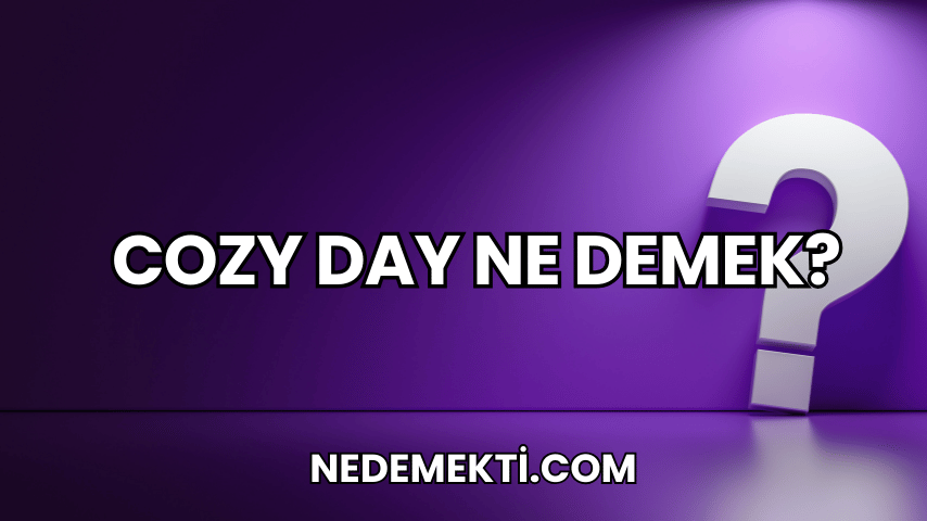 Cozy Day Ne Demek?