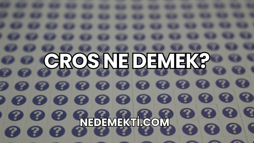 Cros Ne Demek?