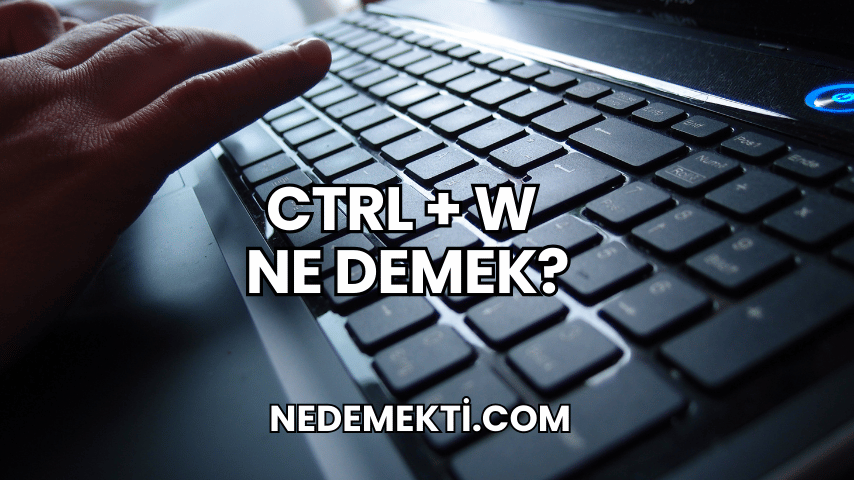 Ctrl + W Ne Demek?