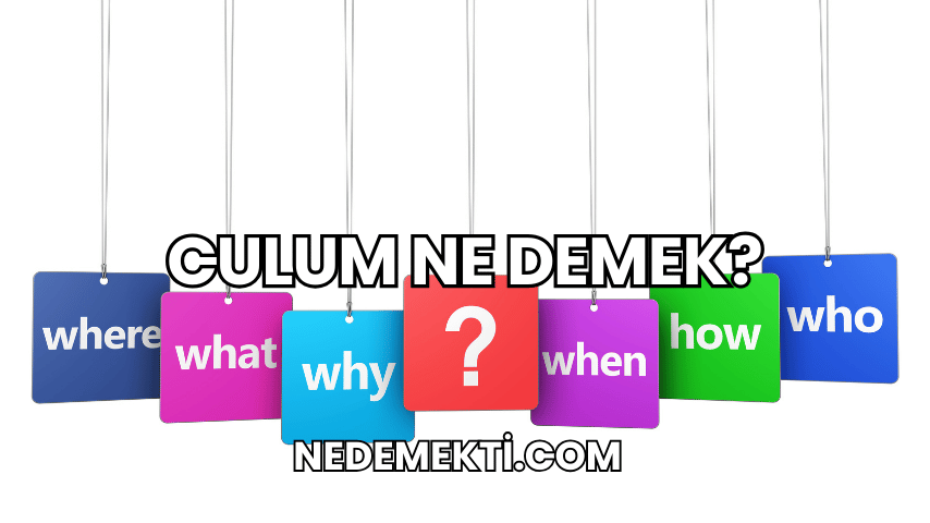 Culum Ne Demek?