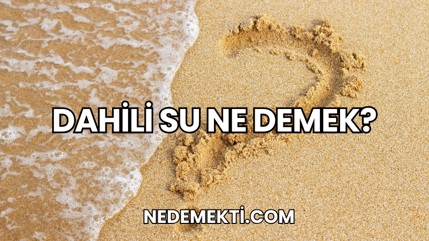 Dahili Su Ne Demek?