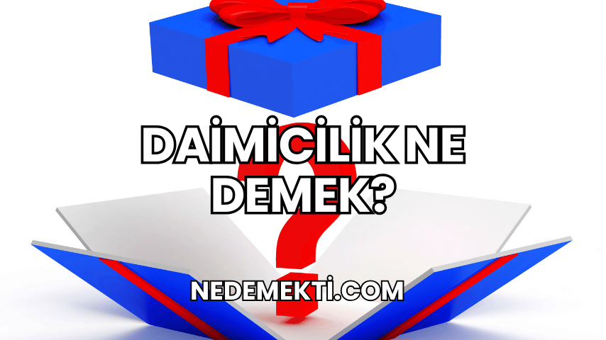 Daimicilik Ne Demek?