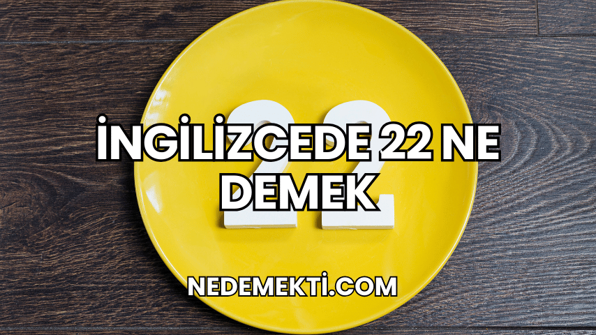 İngilizcede 22 Ne Demek