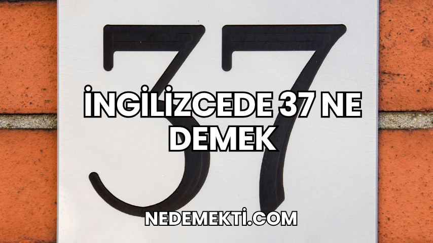 İngilizcede 37 Ne Demek