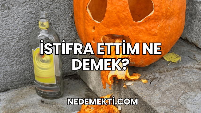 İstifra Ettim Ne Demek?