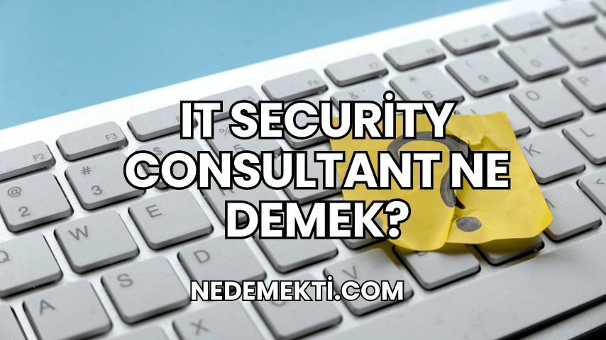 It Security Consultant Ne Demek?