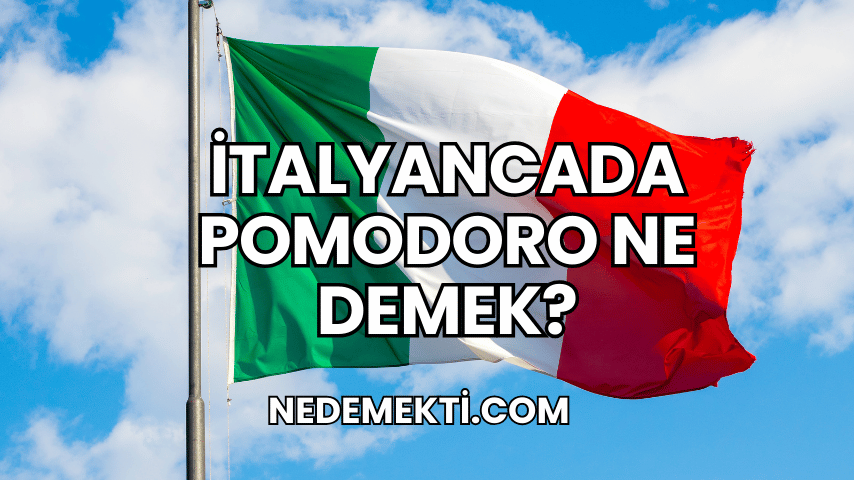 İtalyancada Pomodoro Ne Demek?