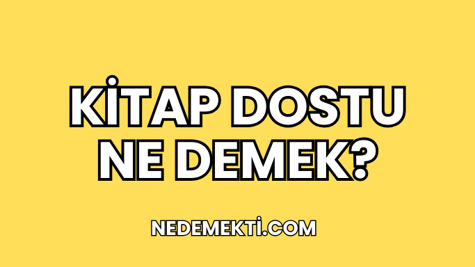 Kitap Dostu Ne Demek?