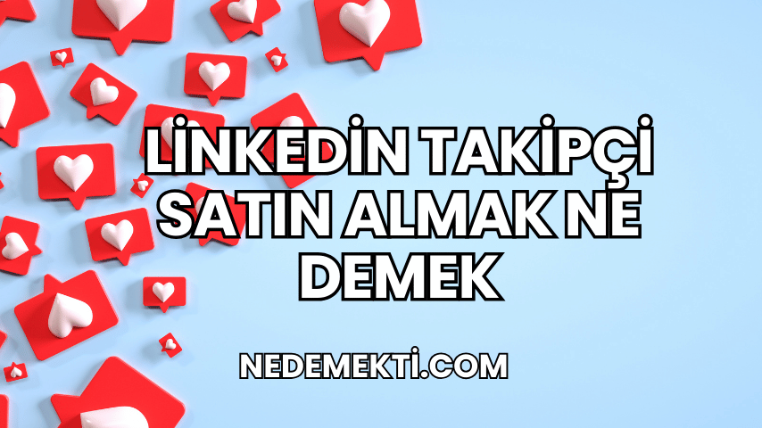 Linkedin Takipçi Satın Almak Ne Demek