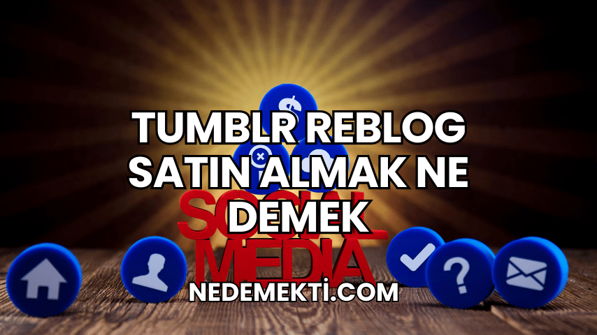 Tumblr Reblog Satın Almak Ne Demek