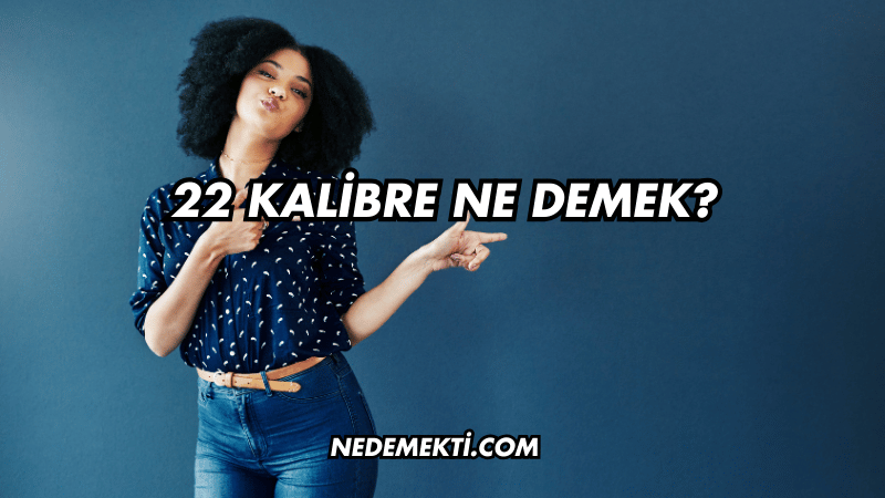 22 Kalibre Ne Demek?