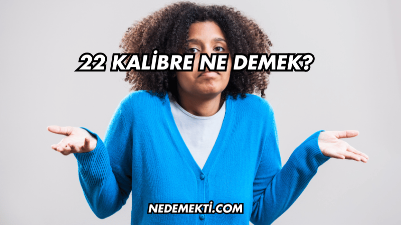 22 Kalibre Ne Demek?