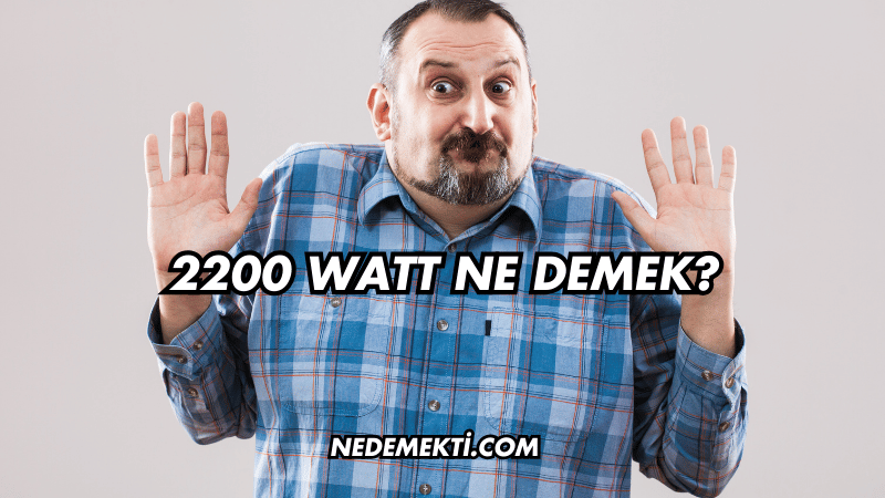 2200 Watt Ne Demek?