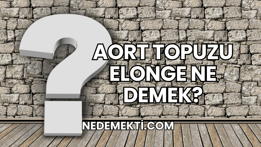 Aort Topuzu Elonge Ne Demek?