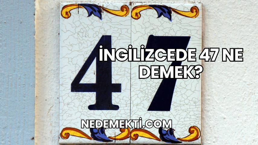 İngilizcede 47 Ne Demek?