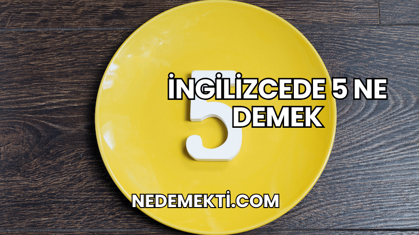 İngilizcede 5 Ne Demek