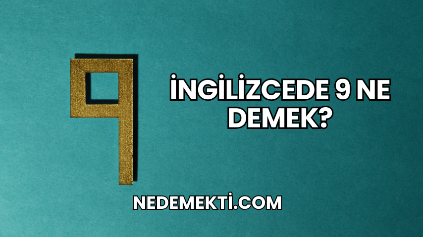 İngilizcede 9 Ne Demek?