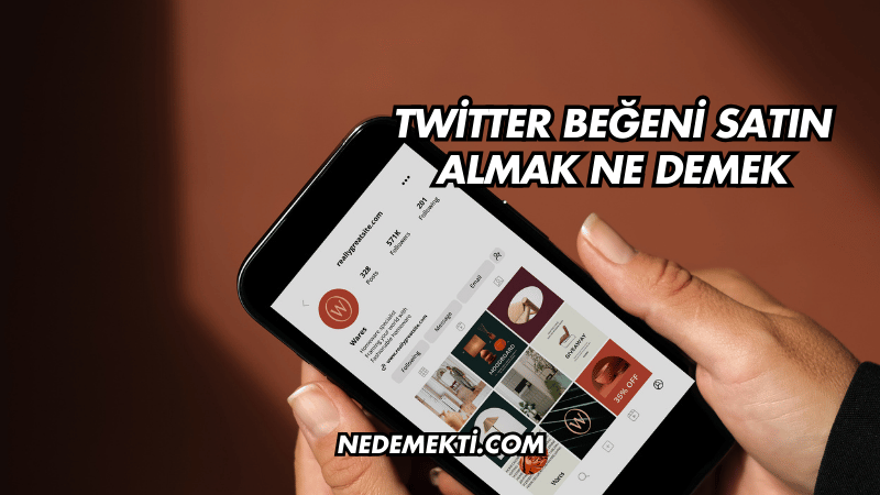 Twitter Beğeni Satın Almak Ne Demek