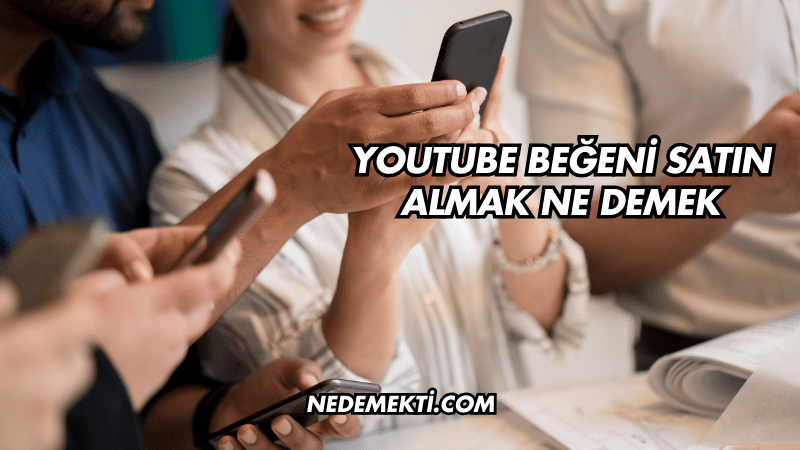 YouTube Beğeni Satın Almak Ne Demek