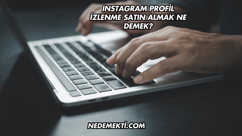 Instagram Profil İzlenme Satın Almak Ne Demek?