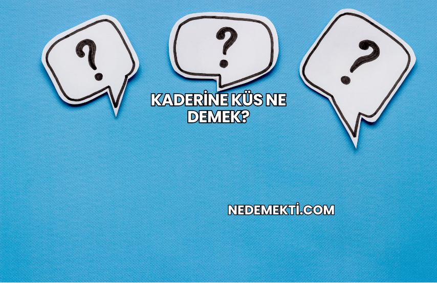 Kaderine Küs Ne Demek?